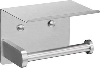 OEM Portarrollos De Papel Higi&eacute;nico Con Estante - Montaje En Pared - Acero Inoxidable 304 - Plateado