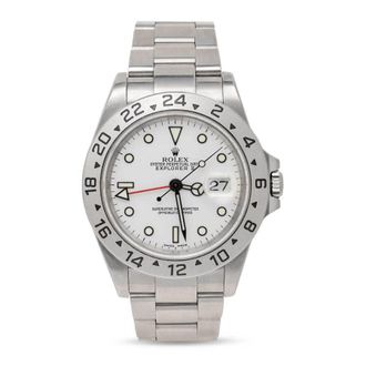 Rolex Pre-owned Rolex Explorer II Automatic White Dial Mens Watch 16570 WSO