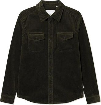Les Deux Kody Heavy Corduroy Overshirt - Heren - Zomerjassen - Groen - L - Katoen - Jassen