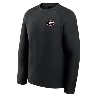 Nike Georgia Tech Fleece Nike Mens College Pullover Crew in Black | 05L6912ZNGB-6DU