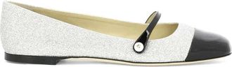 Jimmy Choo London Elisa Flat Ballerinas - Dames - Ballerinas - Wit - 38 EU - Leer - Schoenen
