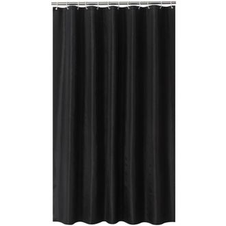 OEM Cortina De Ducha Negra Con Estampado De Pared, Ganchos Impermeables Para Colgar En El Ba&ntilde;o (2 Unidades) -crezuo
