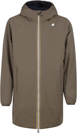 K-Way Warm Stretch Double Lungo Jas - Heren - Parka Jassen - Bruin - 2XL - Jassen