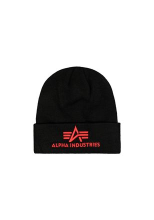 Alpha Industries Skim&uuml;tze ALPHA INDUSTRIES 3D Beanie, Gr. onesize, schwarz (schwarz, rot), Obermaterial: 100% Polyacryl, M&uuml;tzen Skim&uuml;tze
