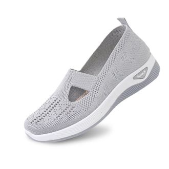 Generic Womens Summer Mesh Slip-On Sneakers, Round Toe Glitter Breathable Casual Shoes, Anti-Slip Comfort Walking Shoes, Lightweight Fashion Easy-On Flats