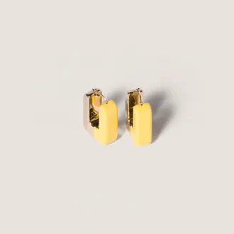 Miu Miu Enameled metal earrings