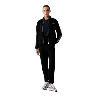 Emporio Armani Tuta con stampa logo - - Sport - Donna - Nero - L