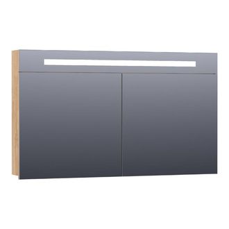 Marcel Breuer Promise spiegelkast - 119x70x15 cm - directe LED - Forest Tan