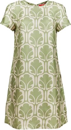 La DoubleJ Zijden Swing Jurk - Dames - Korte kleedjes - Veelkleurig - 2XL - Kleedjes