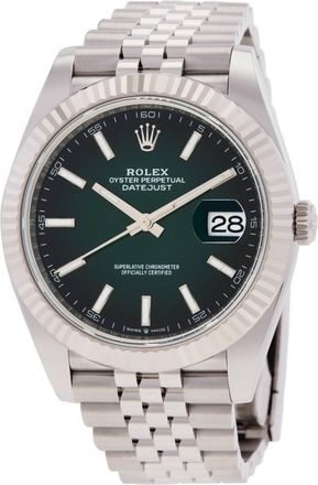 Rolex Datejust Automatic Green Dial Mens Watch M126334-0034