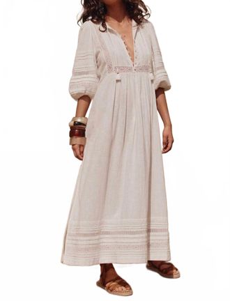 SPELL Stevie Lace Boho Dress In Camellia