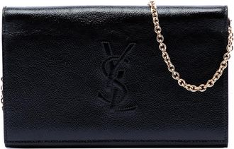 Saint Laurent Pre-owned Saint Laurent Crinkled Calfskin Belle de Jour Chain Clutch Ladies L7BMJESVKVZM1WV3