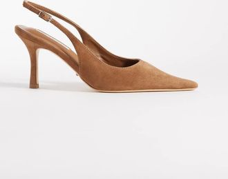 Tony Bianco Samar - Scarpe con tacco e cinturino posteriore in camoscio color tortora-Neutro