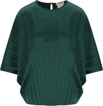 Max Mara Aureo Blouse - Dames - Blouses - Groen - 2XS - Polyester - Overhemden