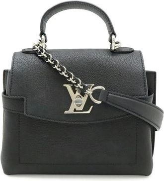 Louis Vuitton Pre-owned Lockme Ever Mini Handbag Black - Dames - Vintage Handtas - Zwart - ONE Size - Leer - Vintage