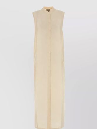 Le Kasha silk midi shirt dress