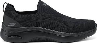 Skechers Womens Go Walk Arch Fit Iconic Shoes In Black