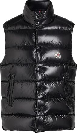 Moncler Tibb Quilted Glossed-shell Gilet - Black - 6 (UK46 / Xxxl)