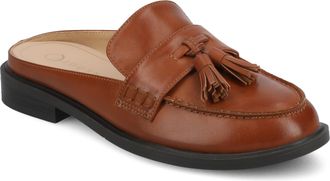 Journee Collection Womens Azura Tassel Mule Loafer