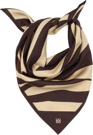 Kazar Zijden sjaal - Dames - Zijden sjaals - Bruin - ONE Size - Accessoires