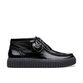Clarks Torhill Heart in Black Leather