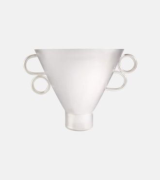 Natalia Criado Vaso silver-plated metal vase