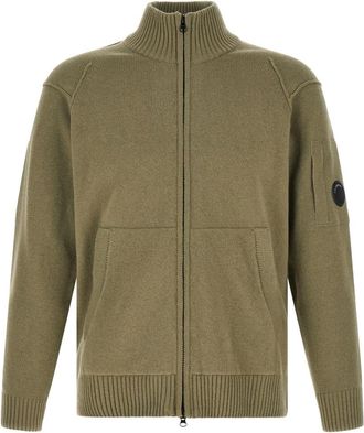 C.P. Company Green Knitted Turtle Neck Sweater