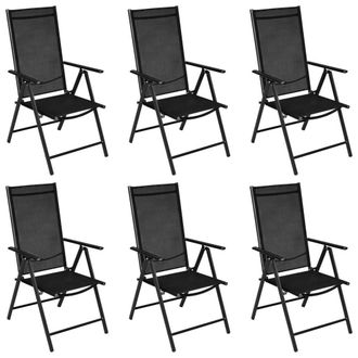 Berkfield Home 7 Piece Garden Dining Set Aluminium Black