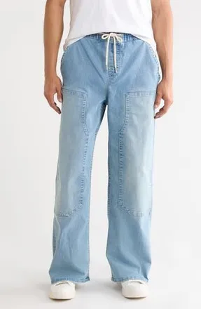 True Religion Vinny Carpenter Jeans in Light Blue Suede at Nordstrom Rack, Size 36