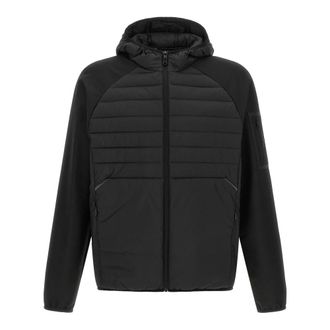 HUGO BOSS Hybrid Sweatshirt - Heren - Winterjassen - Zwart - XL - Leer - Jassen