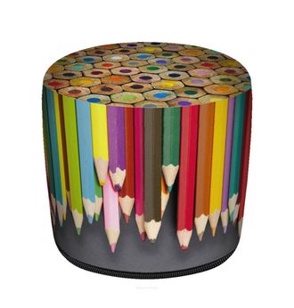 OEM Puf Cil&iacute;ndrico Codura Gr Crayons De 40x40 Cm