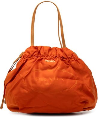 Prada Pre-owned Prada Tessuto Logo Drawstring Tote Unisex SBVDI75GFI8MXZ52