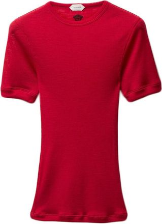 Versace T-Shirt Rib With Medusa Embroidery