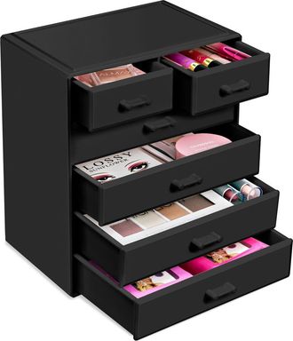 Sorbus Large 6 Drawer Makeup Case in Black at Nordstrom Rack