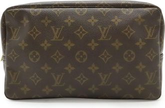 Louis Vuitton Brown Monogram Monogram Clutch Bag Pouch (Pre-Owned)