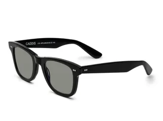 CADDIS Unisex Porgy Backstage Progressive Square Polarized Sunglasses In Black