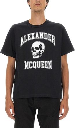 Alexander McQueen Alexander Mc Queen Skull Logo T Shirt