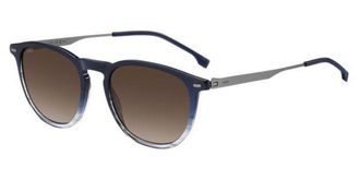 BOSS Boss 1639/S QEU/HA Mens Sunglasses Blue Size 52