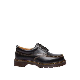 Dr. Martens Lowell Leather Moc Toe Shoe - Heren - Veterschoenen - Zwart - 44 EU - Leer - Schoenen