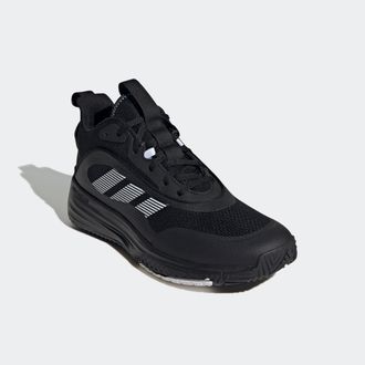 adidas Basketballschuh ADIDAS SPORTSWEAR OWN THE GAME 3, Herren, Gr. 44,5, schwarz-weiss (core schwarz, cloud wei&szlig;, cloud wei&szlig;), Synthetik, Textil, Schuhe Ba