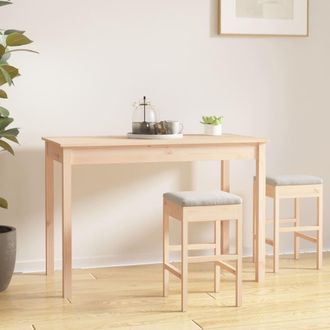 vidaXL Mesa De Comedor Madera Maciza De Pino 110x55x75 Cm Vidaxl