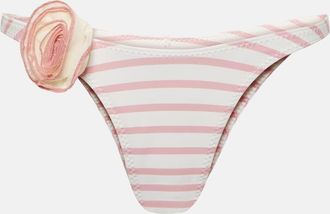 Same Swim Rose 90s floral-applique bikini bottoms