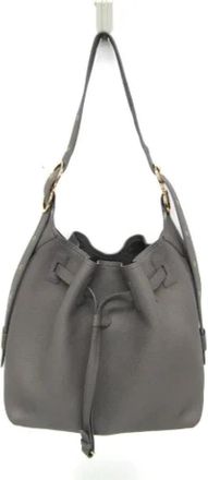 Ferragamo Tweedehands leren schoudertassen - Dames - Vintage Tas - Grijs - ONE Size - Leer - Vintage