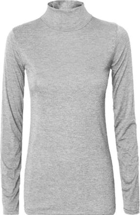 Generic Womens Long Sleeve Polo Neck Roll Neck Top - Plain Turtle Neck Slim Fit Jumper Shirt Casual Stretchy Tunic Plus Size (UK, Numeric, 12, 14, Regular, Re