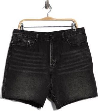 mnml Cutoff Denim Shorts in Black at Nordstrom Rack, Size 34