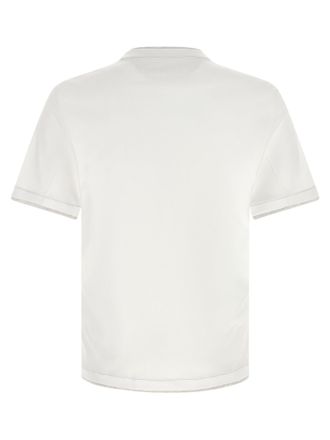 Brunello Cucinelli Mens White Cotton T-Shirt