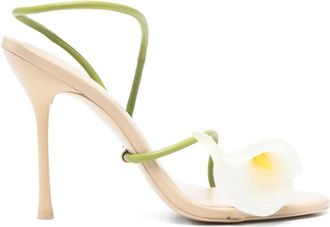 Cult Gaia Cassidy Multi - Dames - Sandalen met hakken - Groen - 37 EU - Leer - Schoenen
