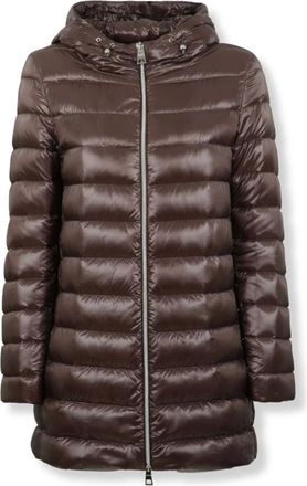 Herno Resort A-shape jas - Dames - Jassen - Bruin - Maat: XS Nylon