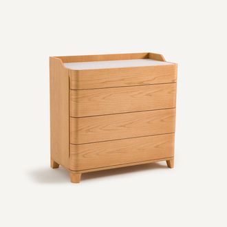 AM.PM Commode van eikenfineer en leer, ontwerp Emmanuel Gallina, Junius