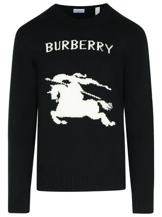 Burberry Pullover aus schwarzer Wolle und Kaschmir